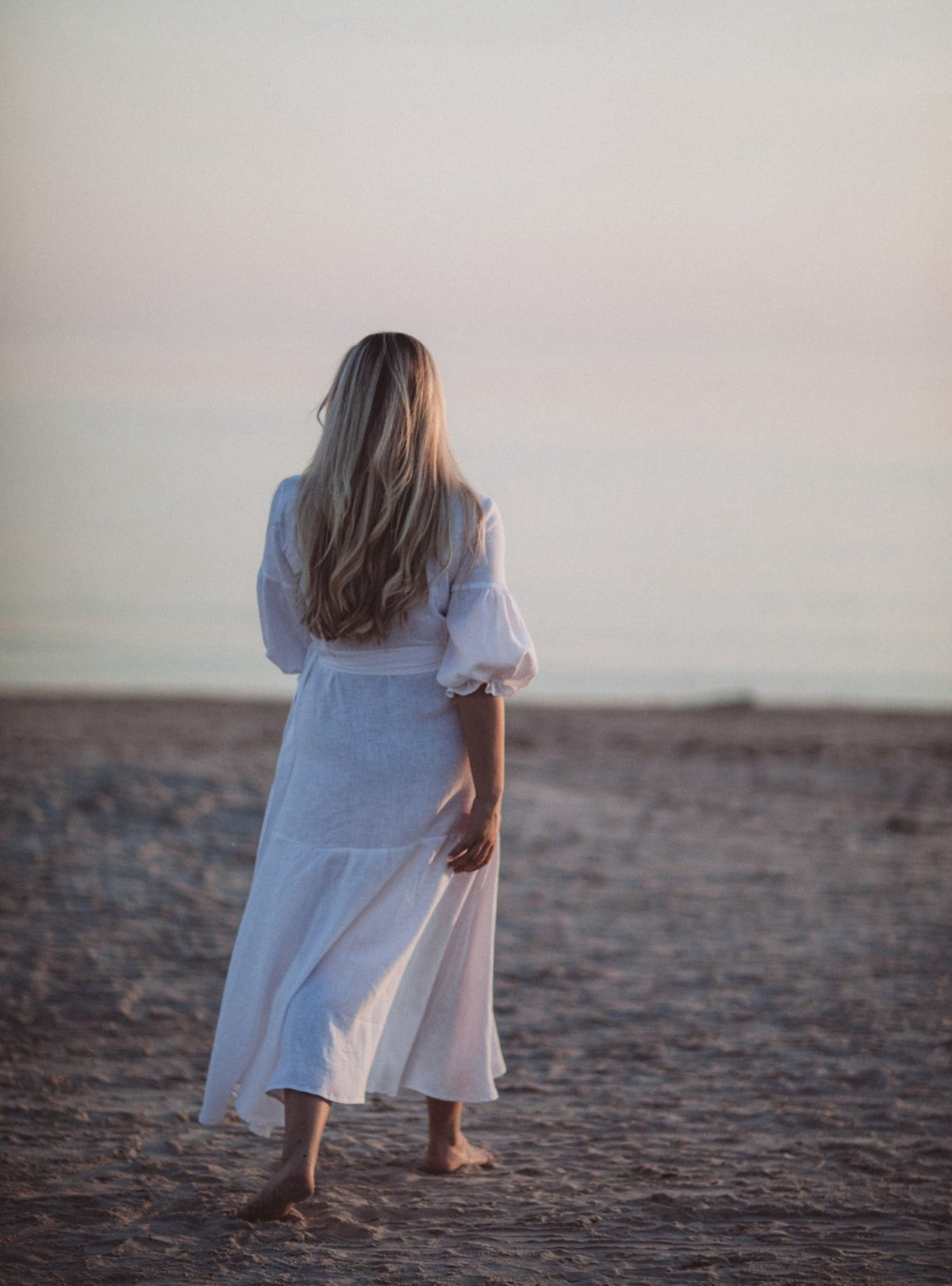 ALLURE Midi Linen Dress