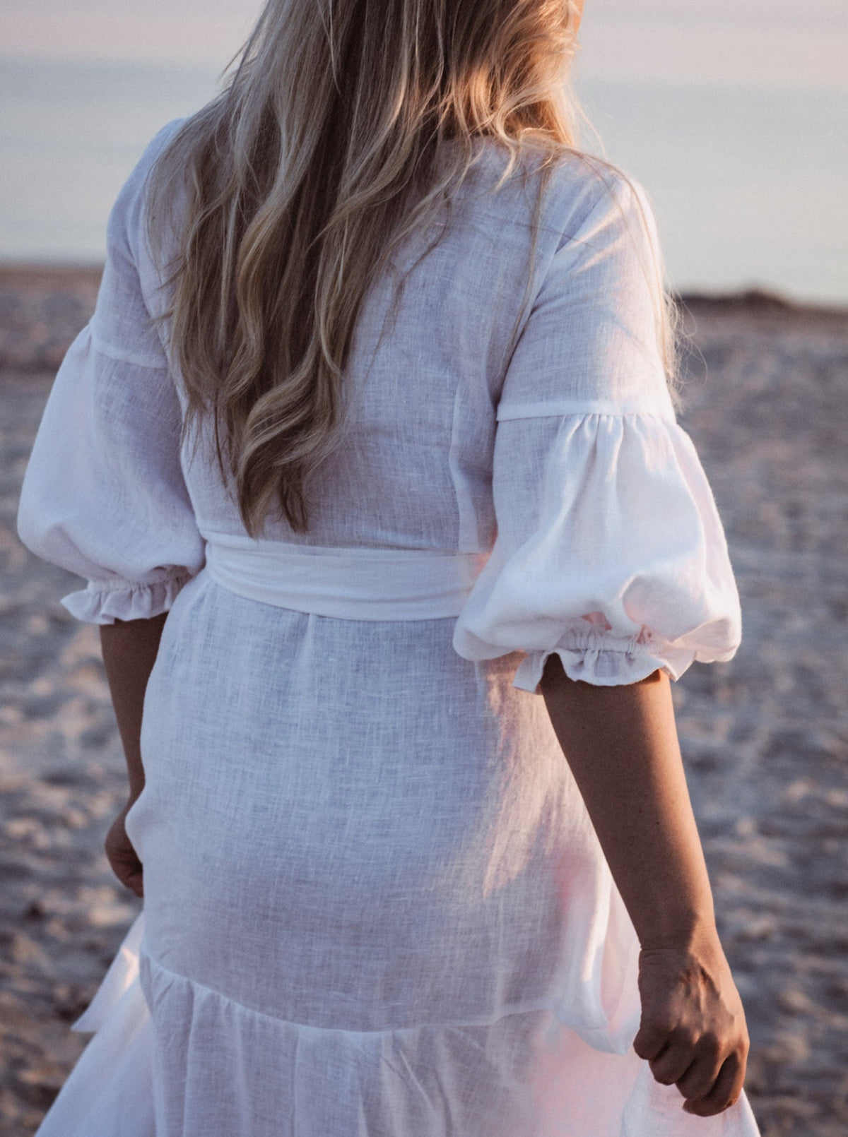 ALLURE Midi Linen Dress