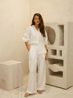 BALI Linen Wide Leg Trousers