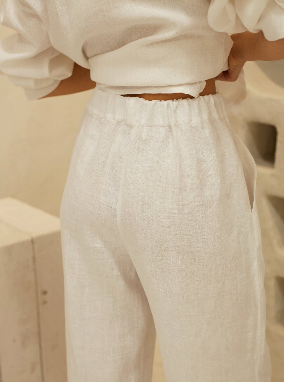 BALI Linen Wide Leg Trousers