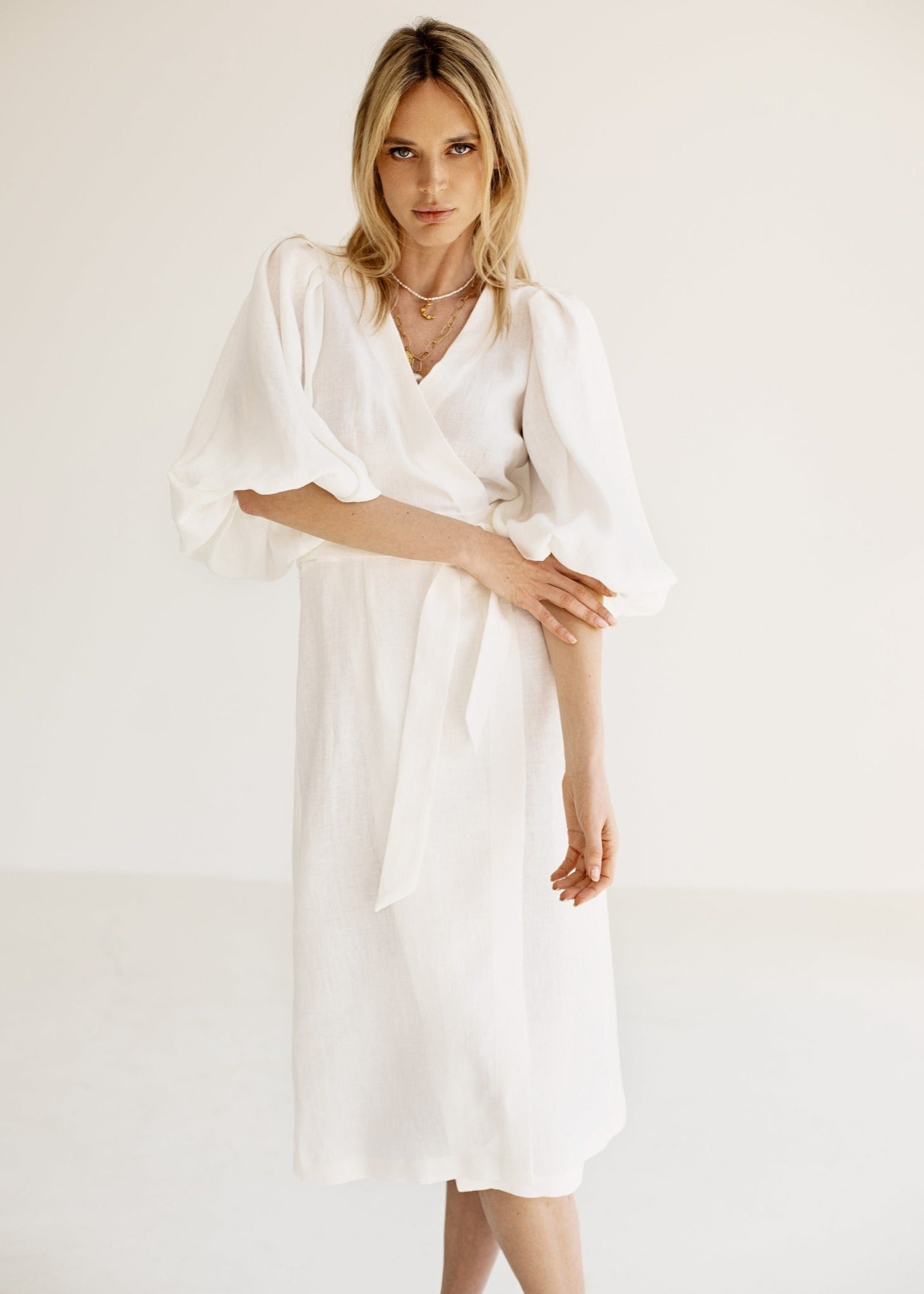 Dune Midi Linen Dress